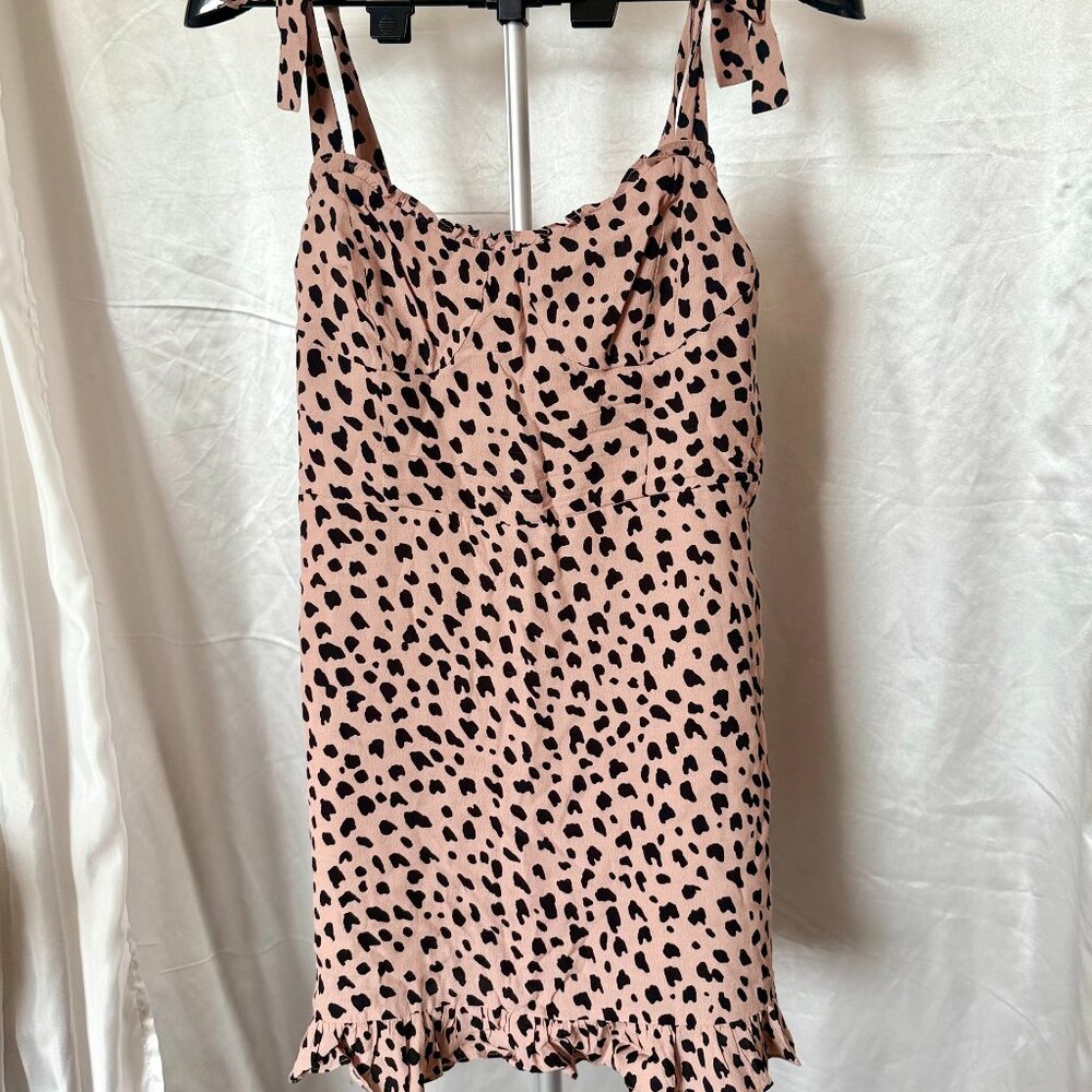 Mahina | Smocked Tie-Strap Mini Dress | Size L